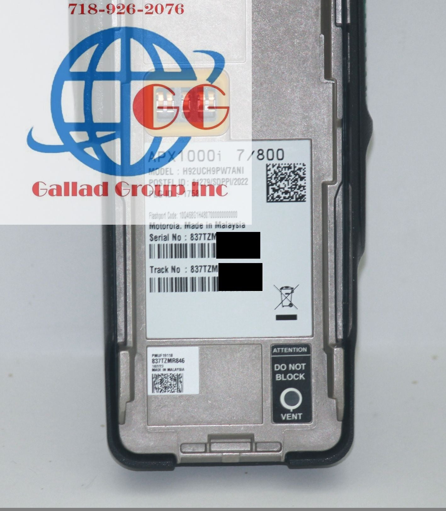 NEW MOTOROLA APX1000i 700 800 MHZ DIGITAL RADIO P25 PHASE I &II TDMA AES DES WIFI